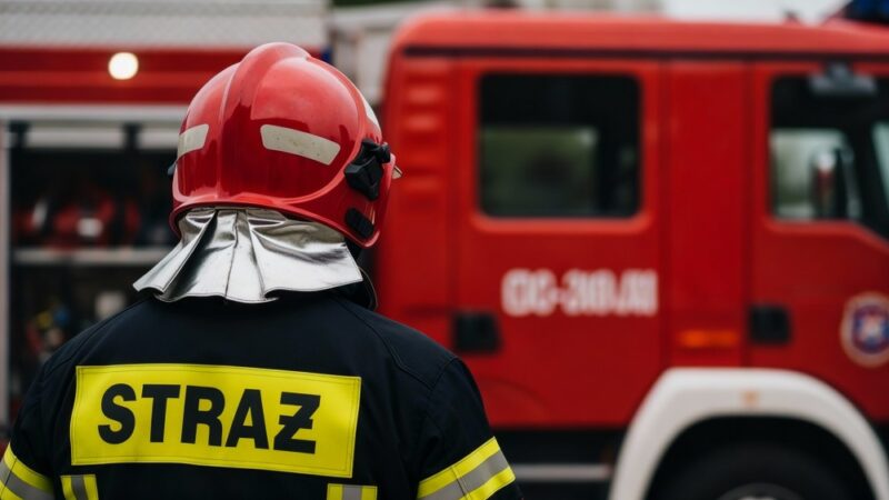 Trzy akcje OSP Puszczykowo w jednym dniu: walka z wiatrem i otwarcie mieszkania