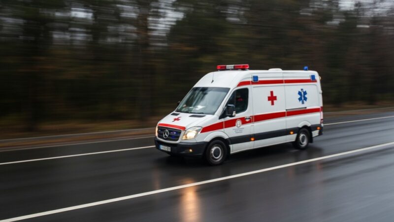 Dachowanie w Łęczycy: OSP Luboń ratuje poszkodowanych