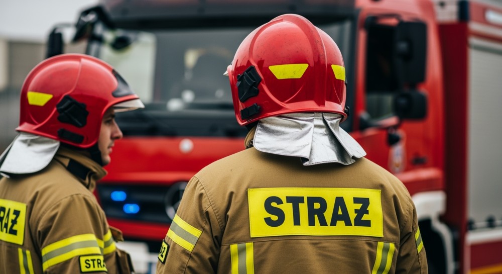 Pożar w Plewiskach: Mieszkańcy ewakuowani, kotek uratowany z płomieni