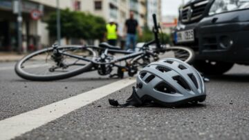 Rowerzysta z Łotwy zakończył podróż na policyjnej ławce po nieudanym odpoczynku w Nowym Tomyślu