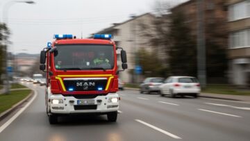 Pożar poddasza w Plewiskach: służby w akcji ratunkowej