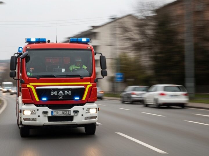 Pożar poddasza w Plewiskach: służby w akcji ratunkowej