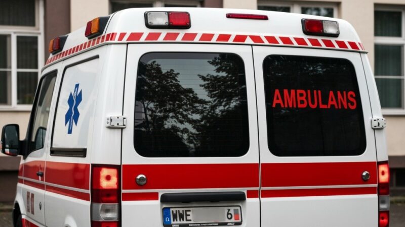 Wolsztyn: Policjanci ratują kierowcę uwięzionego w aucie