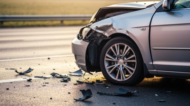 Wypadek na A2: Trzy auta w kolizji, straż pożarna w akcji