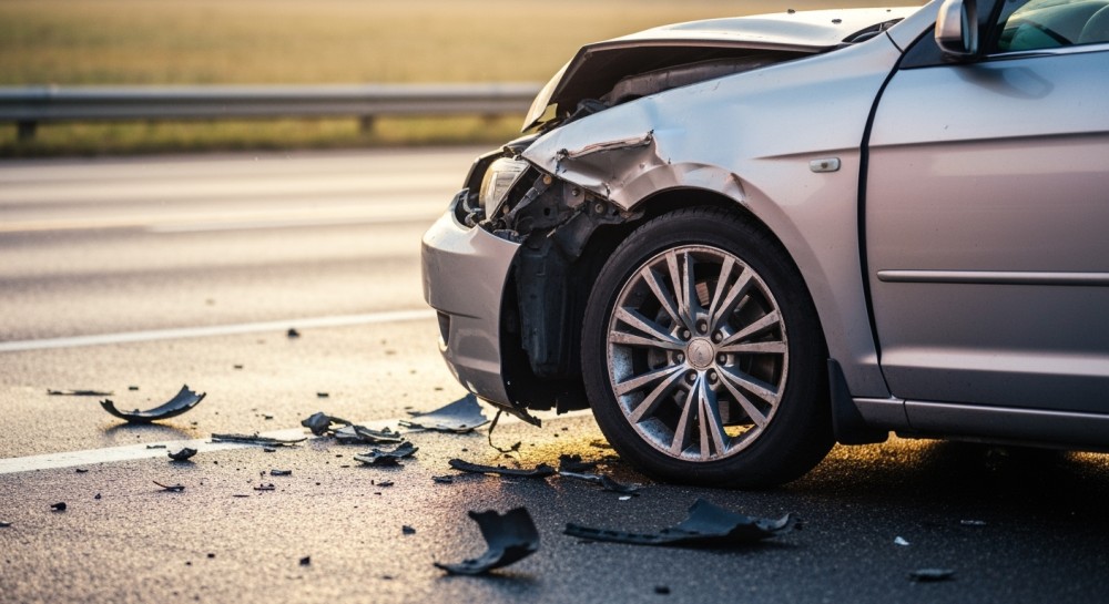 Wypadek na A2: Trzy auta w kolizji, straż pożarna w akcji