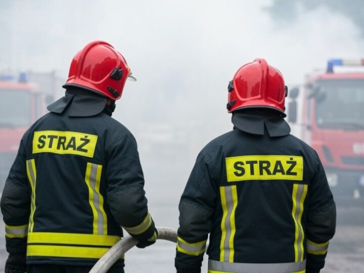 Pożar na klatce schodowej w Luboniu: szybka reakcja strażaków