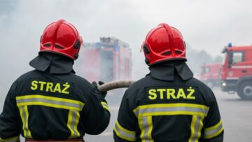 Szybka interwencja strażaków ratuje mieszkańców w pożarze budynku w Luboniu