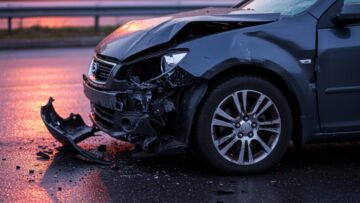 Cztery osoby ranne w zderzeniu busa z ciężarówką w Komornikach