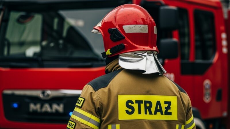 Wypadki na A2 i użądlenie osy – intensywny dzień dla OSP Plewiska
