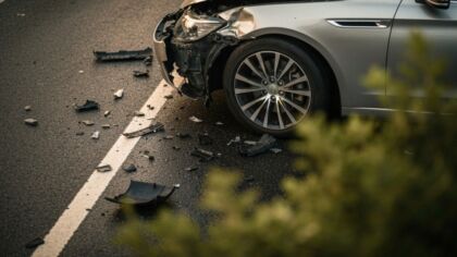 Górzna: po kolizji porzucił auto i uciekł